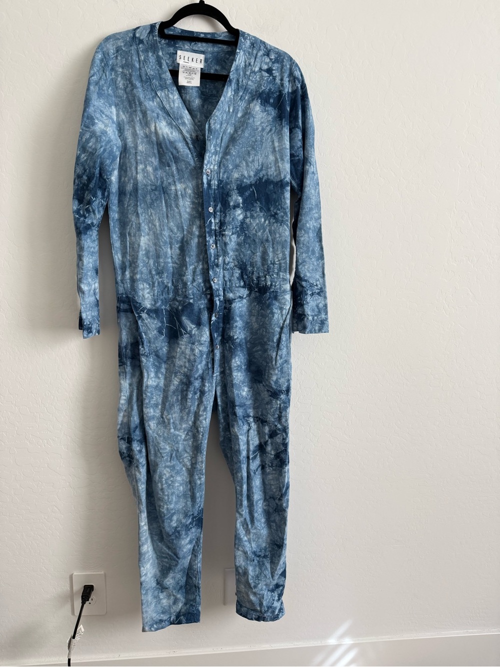 SEEKER x Free People Tie-Dye Organic Hemp Jumpsuit - Small